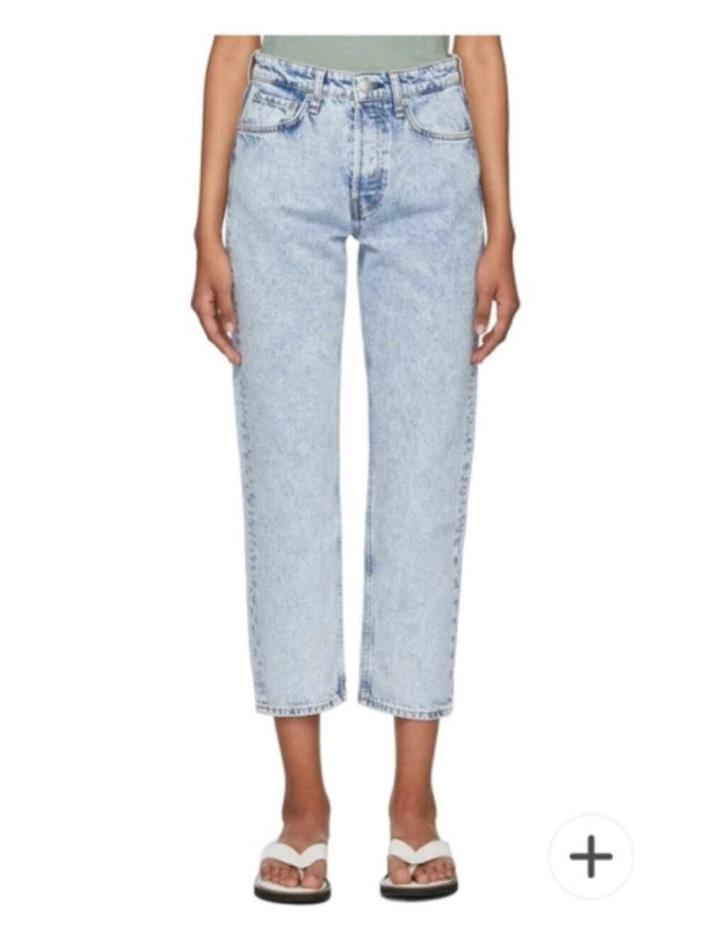 Rag & Bone Maya High Rise Ankle Slim Acid Wash Jeans